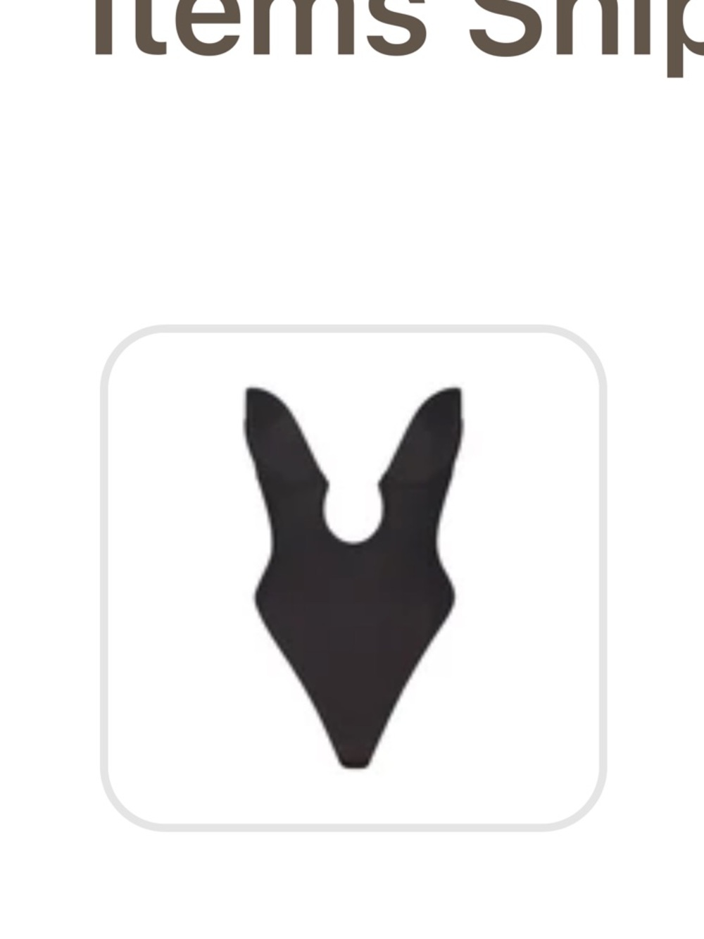 Skims deep plunge shape wear bodysuit